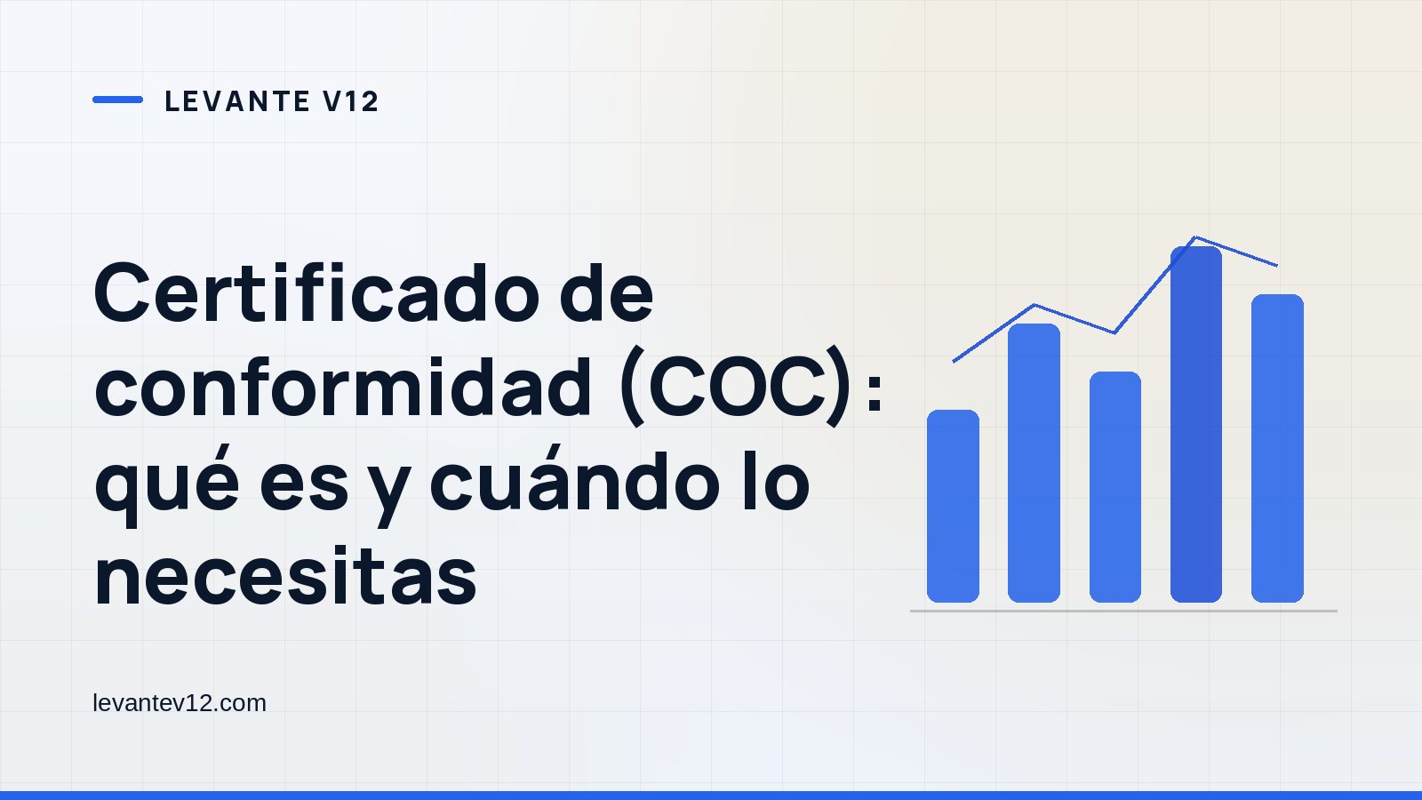Portada gráfica de Levante V12: un gráfico de barras sobre fondo blanco azulado, con el titular del artículo