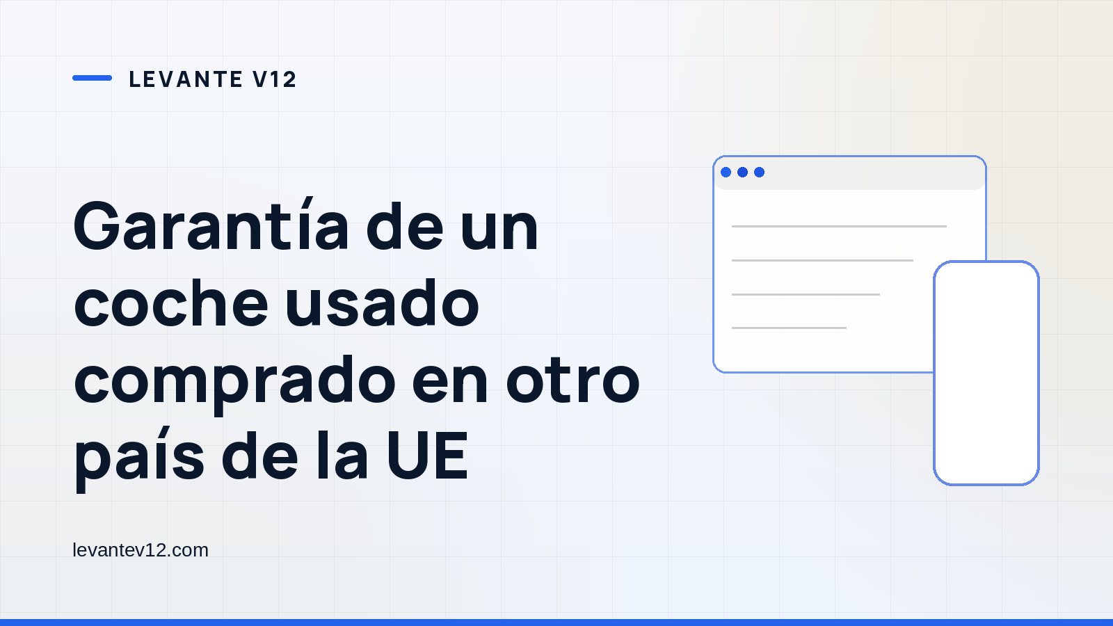 Portada gráfica de Levante V12: una ventana de aplicación sobre fondo blanco azulado, con el titular del artículo