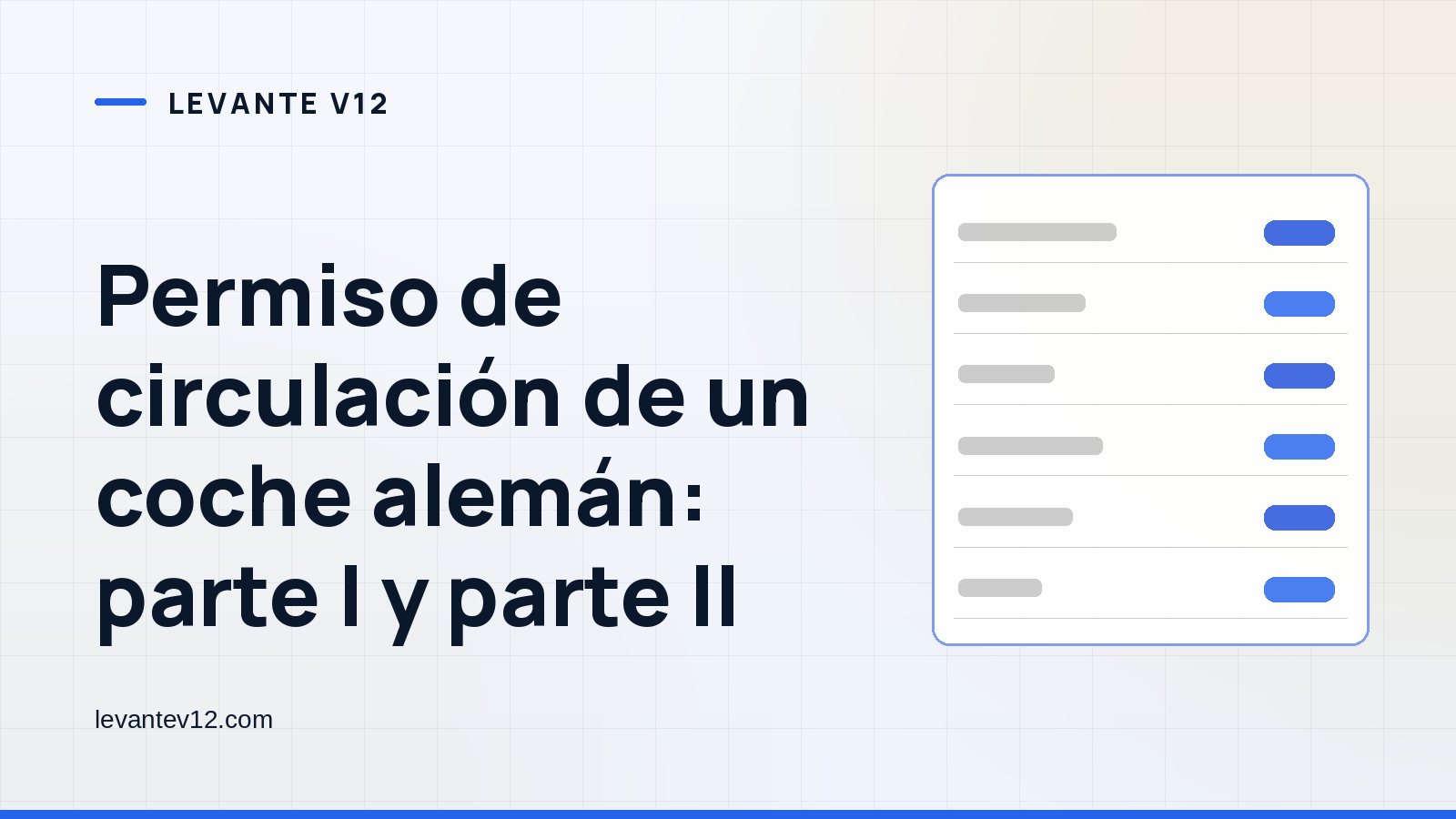 Portada gráfica de Levante V12: una ficha con filas sobre fondo blanco azulado, con el titular del artículo